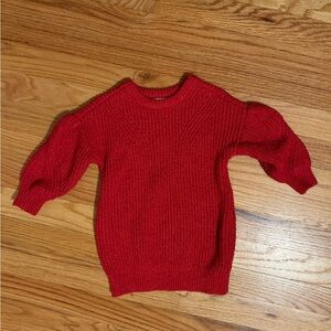 12-18 month red sweater dress